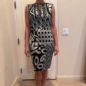 Cache- Black and White Dress- Size M